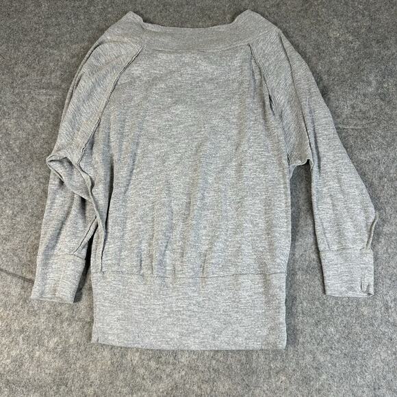 We The Free Free People Top Women’s Small Palisades Off The Shoulder Grey - Picture 7 of 7